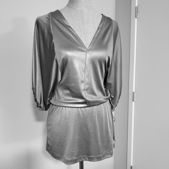 Guess Silver Mini Dress - Picture 3 of 7